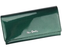 Zelená lesklá kožená peněženka Pierre Cardin 05 LINE 106 zelená, kůže