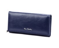 Modrá kožená peněženka Pierre Cardin 06 ITALY 106 modrá, kůže