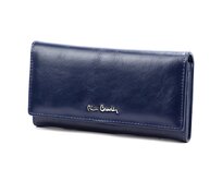 Modrá kožená peněženka Pierre Cardin ITALY 100 modrá, kůže