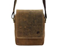 Hnědá pánská kožená crossbody taška Nordee no. GM03 hnědá, kůže