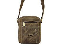 Malá tmavěhnědá kožená crossbody taška Always Wild 250840-MH tmavěhnědá, kůže