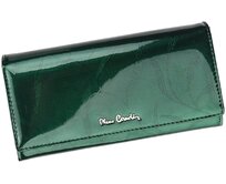 Lesklá zelená kožená peněženka Pierre Cardin 02 LEAF 114 zelená, kůže