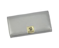 Šedá kožená peněženka Gregorio GS-106 šedá, kůže