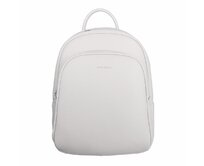 Středně velký městský kokosově bílý batoh David Jones CM7469 s obsahem cca. 8l světlemodrá, syntetická kůže