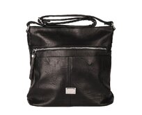 Střední černá crossbody kabelka ROMINA & CO D548/25 černá, syntetická kůže