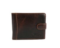 Tmavěhnědá kožená peněženka Wild Things Only 5503 hnědá, kůže