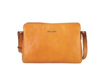 Luxusní hořčicová dámská kožená crossbody kabelka Marta Ponti no. 205 hořčicová, kůže