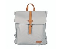 Velký městský světlešedý batoh FLORA&CO H6725 s obsahem cca 10l, formát A4 světlešedá, syntetická kůže