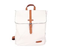 Velký městský bílý batoh FLORA&CO H6725 s obsahem cca 10l, formát A4 bílá, syntetická kůže