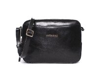 Luxusní černá dámská kožená crossbody kabelka Marta Ponti no. 8 černá, kůže