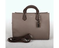 VADA - Šedo-hnědá (taupe) středně velká kabelka do ruky David Jones CM3581 šedá, syntetická kůže