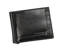 Luxusní černá kožená peněženka dolarovka Pierre Cardin TILAK52 černá, kůže