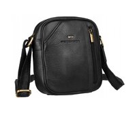 Černá kožená crossbody taška Peterson no. 8023 černá, kůže