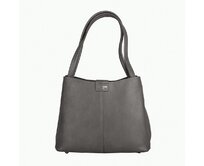 Tříoddílová šedá kabelka na rameno David Jones CM7176 šedá, syntetická kůže