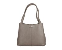 Tříoddílová hnědo-šedá kabelka na rameno David Jones CM7176 hnědo-šedá, syntetická kůže