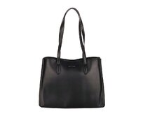 Velká tříoddílová černá kabelka na rameno David Jones CM7796 černá, syntetická kůže