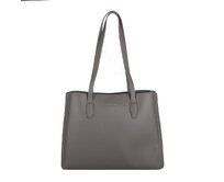 Velká tříoddílová šedá kabelka na rameno David Jones CM7796 šedá, syntetická kůže