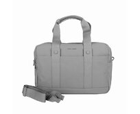 Dvouoddílová šedá taška do ruky David Jones CM7720 na notebook šedá, syntetická kůže, látka