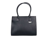 Velká černá kabelka na rameno David Jones CM7714 na formát A4 černá, syntetická kůže