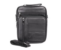 Pánská kožená černá crossbody taška Gregorio no. 7457 černá, kůže