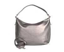 Velká stříbrná kabelka na rameno David Jones CM7426 stříbrná, syntetická kůže