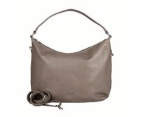 Velká hnědo-šedá kabelka na rameno David Jones CM7426 hnědo-šedá, syntetická kůže