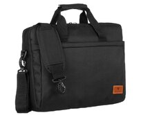 Černá pánská taška do ruky a na rameno Peterson na notebook až 15,6&quot; černá, polyester