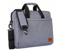 Šedá pánská taška do ruky a na rameno Peterson na notebook až 15,6&quot; šedá, polyester
