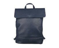 Střední tmavěmodrý kožený batoh 235 o obsahu cca. 6 l na formát A4 tmavěmodrá, kůže