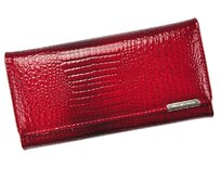 Červená kožená lesklá peněženka Jennifer Jones 5289-2 červená, kůže