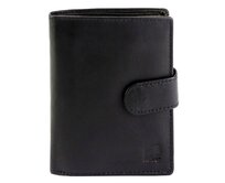 Černá kožená peněženka Nordee na výšku N4L černá, kůže