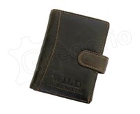 Tmavěhnědá kožená peněženka Wild Things Only 5502 tmavěhnědá, kůže