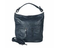 Velká tmavěmodrá kabelka do ruky, na rameno i crossbody ROMINA &amp; CO D177-1 NEW tmavěmodrá, syntetická kůže