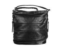 Středně velká černá crossbody kabelka ROMINA &amp; CO D600 černá, syntetická kůže