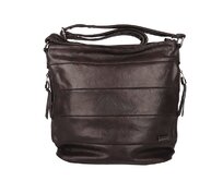 Středně velká tmavěhnědá (kávová) crossbody kabelka ROMINA &amp; CO D600 tmavěhnědá, syntetická kůže