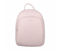 Středně velký městský světle růžový batoh David Jones CM7469, obs. 8l světlerůžová, syntetická kůže