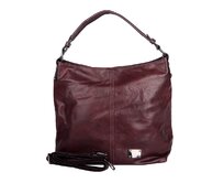 Velká tmavěčervená kabelka na rameno i crossbody ROMINA D572/25 NEW tmavěčervená, syntetická kůže