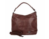 Velká hnědá kabelka na rameno i crossbody ROMINA D572/25 NEW hnědá, syntetická kůže