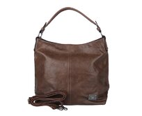 Velká hnědá (zemní) kabelka na rameno i crossbody ROMINA D572/25 NEW hnědá (zemní), syntetická kůže