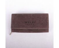 Hnědá dámská kožená peněženka Wild Tiger XL hnědá, kůže