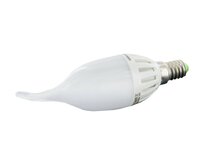 Whitenergy LED žárovka 6 x SMD CA37 E14 3W bílá mléčná teplá  – svíčka