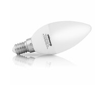 Whitenergy LED žárovka SMD2835 C30 E14 5W bílá mléčná teplá - svíčka
