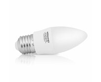 Whitenergy LED žárovka SMD2835 C37 E27 3W bílá mléčná teplá - svíčka