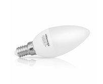 Whitenergy LED žárovka SMD2835 C37 E14 5W bílá mléčná studená - svíčka