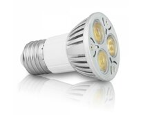 Whitenergy POWER LED žárovka SMD5050 MR16 E27 3W teplá bílá