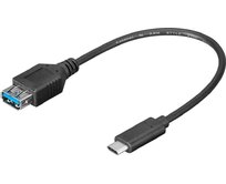 PremiumCord Adaptér USB-C/male - USB3.0 A/female, OTG, 0,2m