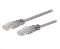 C-TECH kabel patchcord Cat5e, UTP, šedý, 2 m