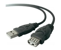 Kabel Belkin USB, 1,8m, USB 2.0 A-A prodlužovací, černý