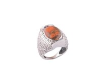 AutorskeSperky.com - Stříbrný prsten s červeným tyrkysem -  S212 Stříbro