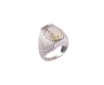 AutorskeSperky.com - Stříbrný prsten s citrónovým topazem -  S266 Stříbro